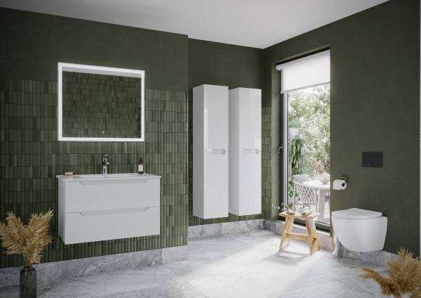 Тумба под раковину Sancos  Norma 2.0 NR2.080W белый глянец